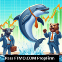 Dolphins trading robot logo