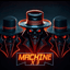 Machine trading robot logo