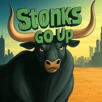 Stonks Go Up trading robot logo