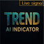 Trend indicator AI trading robot logo