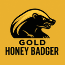 Gold Honey Badger trading robot logo