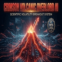 Crimson Volcanic Overlord AI trading robot logo
