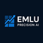 EMLU Precision AI trading robot logo