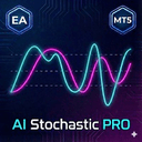AI Stochastic trading robot logo