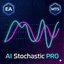 AI Stochastic trading robot logo