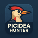Picidea Hunter trading robot logo