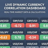 Currency Correlation Matrix Dashboard Conservative Strategy Tester result, 8.93% simulated ROI