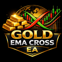 Gold EMA Cross trading robot logo