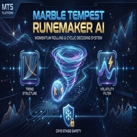 Marble Tempest Runemaker AI Conservative Strategy Tester result, 9.25% simulated ROI