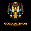 Gold AI Thor trading robot logo