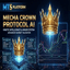 Mecha Crown Protocol AI trading robot logo