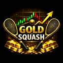 Gold squash trading robot logo