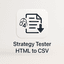 Strategy tester HTML to CSV trading robot logo