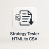 Strategy tester HTML to CSV