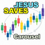 Jesus saves Carousel trading robot logo