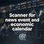 Scanner for news event and economic calendar trading robot logo