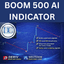 Boom 500 ai spike detector trading robot logo