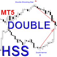 Double Hammer and Shooting Star pattern MT5 r trading robot logo