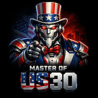 Master of US30 trading robot logo