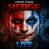 Prop Firm Hedge Live Conservative Strategy Tester result, 10.12% simulated ROI