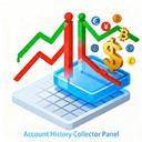 Account history collector panel AHCP trading robot logo
