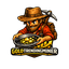 Gold trending miner trading robot logo