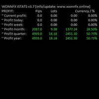 WONNFX iSTATS Account Statistics Conservative Strategy Tester result, 10.52% simulated ROI