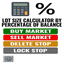 Lot Size Calculator By Percentage Of Balance trading robot logo