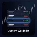 Custom Watchlist trading robot logo