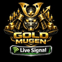 Gold Mugen trading robot logo
