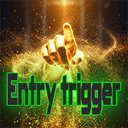 Entry trigger trading robot logo