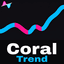 Coral trading robot logo