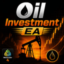 Oil investment trading robot logo