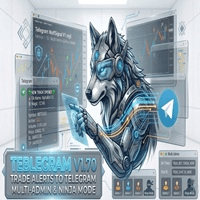 Telegram WolfSignal V14 trading robot logo