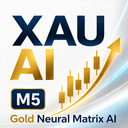 Gold Neural Matrix AI trading robot logo