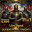 Queens Royal Knights trading robot logo