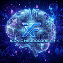 Iconic Neurocore AI trading robot logo