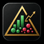 Triangular energy bubble trading robot logo