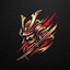 Samurai sun trading robot logo