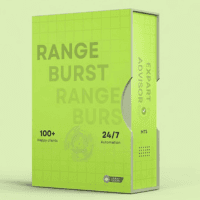 Range Burst Conservative Strategy Tester result, 12.37% simulated ROI