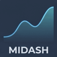 Modern Interactive Dashboard MIDASH trading robot logo