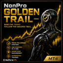 NonPro Golden Trail trading robot logo