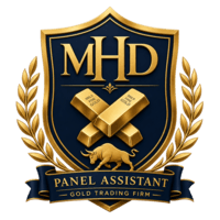 MHD Panel Assitant Gold trading robot logo