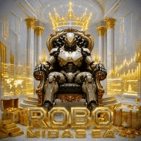 Robo Midas EA Aggressive Strategy Tester result, -25.3% simulated ROI
