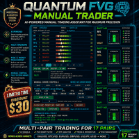 Quantum FVG AI Manual Trader Conservative Strategy Tester result, 13% simulated ROI