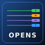 Opens trading robot logo