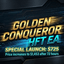 Golden Conqueror trading robot logo