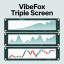 VibeFox Triple Screen trading robot logo