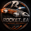 Rocket interstellar trading robot logo