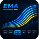 EMA Ribbon Buttons trading robot logo